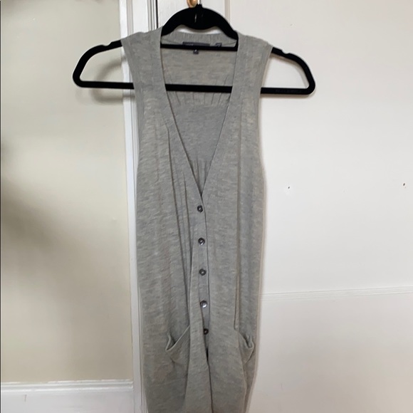 Grey Vince cashmere sweater vest - Picture 1 of 5